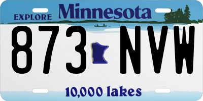 MN license plate 873NVW