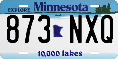 MN license plate 873NXQ