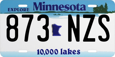 MN license plate 873NZS