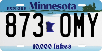 MN license plate 873OMY