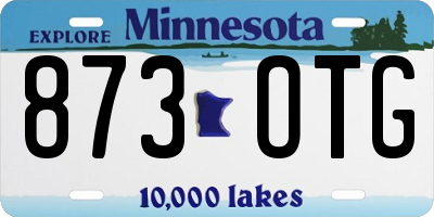 MN license plate 873OTG