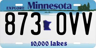 MN license plate 873OVV