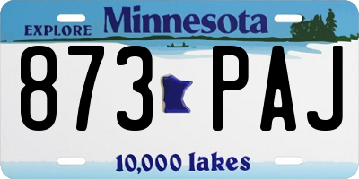 MN license plate 873PAJ