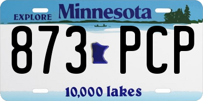 MN license plate 873PCP