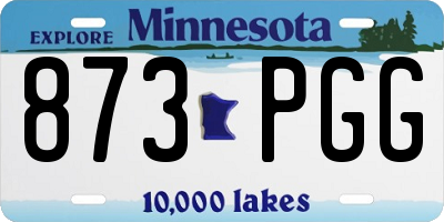MN license plate 873PGG