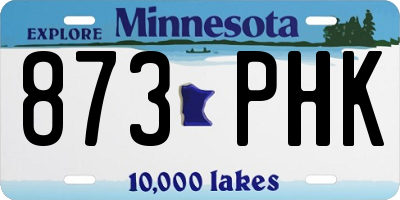 MN license plate 873PHK