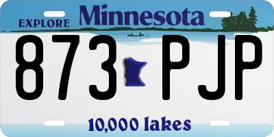 MN license plate 873PJP