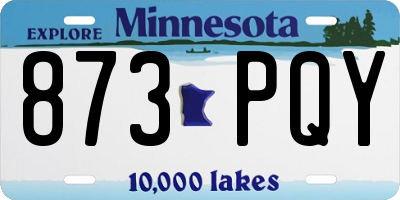 MN license plate 873PQY