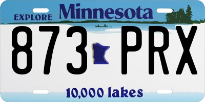 MN license plate 873PRX