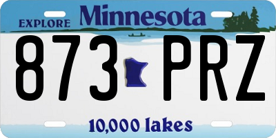 MN license plate 873PRZ