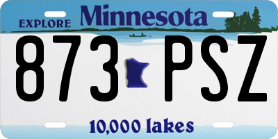 MN license plate 873PSZ
