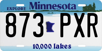 MN license plate 873PXR