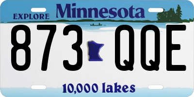 MN license plate 873QQE