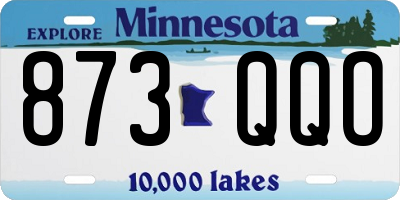 MN license plate 873QQO