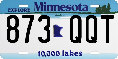 MN license plate 873QQT