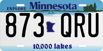 MN license plate 873QRU