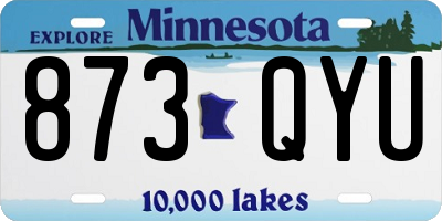 MN license plate 873QYU