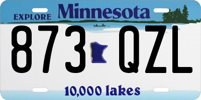 MN license plate 873QZL