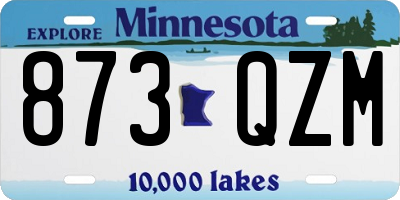 MN license plate 873QZM