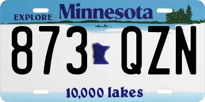 MN license plate 873QZN