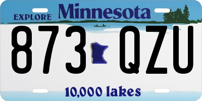 MN license plate 873QZU