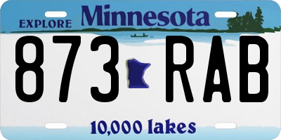 MN license plate 873RAB