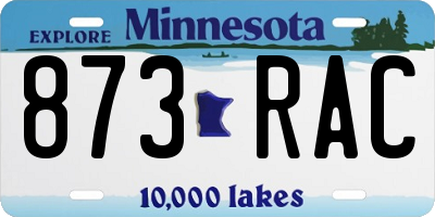 MN license plate 873RAC