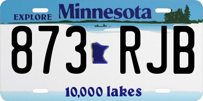 MN license plate 873RJB