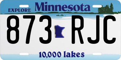 MN license plate 873RJC