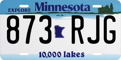 MN license plate 873RJG