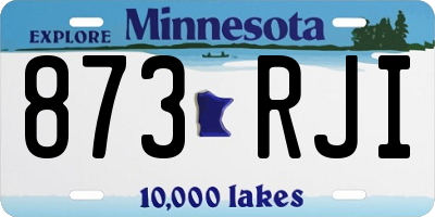 MN license plate 873RJI