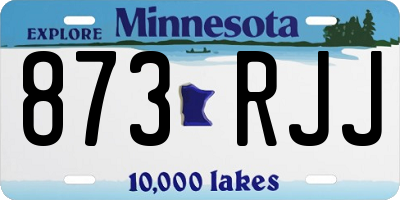 MN license plate 873RJJ