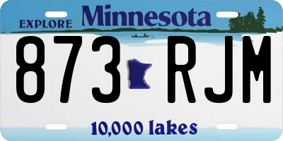 MN license plate 873RJM