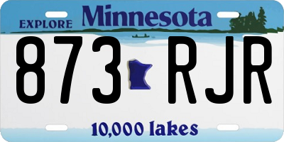 MN license plate 873RJR