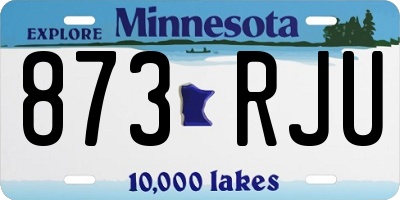 MN license plate 873RJU