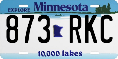MN license plate 873RKC