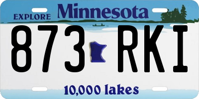 MN license plate 873RKI