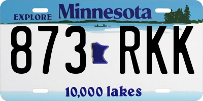 MN license plate 873RKK