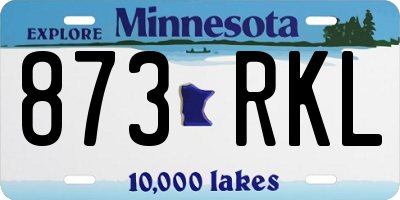MN license plate 873RKL