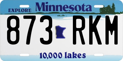 MN license plate 873RKM