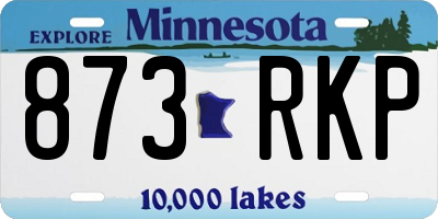 MN license plate 873RKP