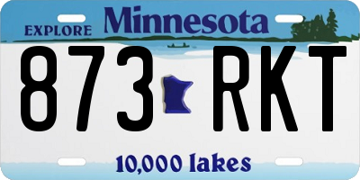 MN license plate 873RKT