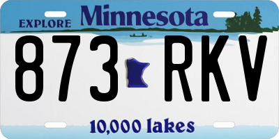 MN license plate 873RKV
