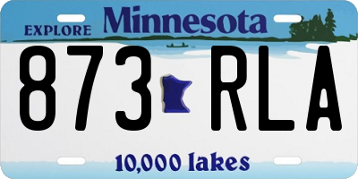 MN license plate 873RLA
