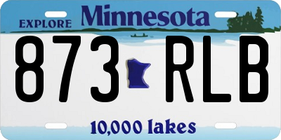 MN license plate 873RLB