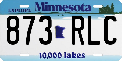 MN license plate 873RLC