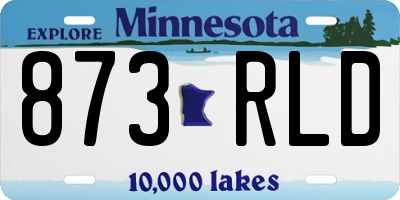 MN license plate 873RLD