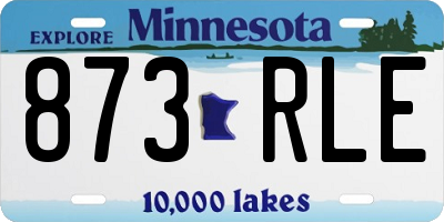 MN license plate 873RLE