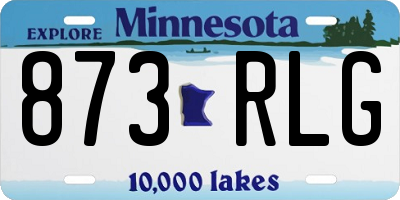 MN license plate 873RLG