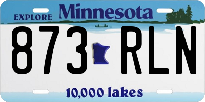 MN license plate 873RLN